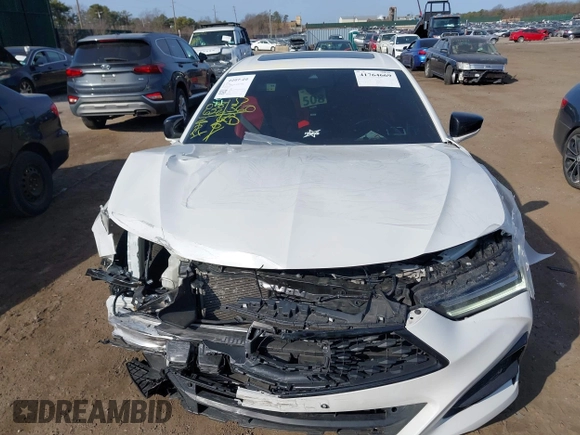 2021 Acura TLX w/A-Spec Package with VIN 19UUB5F54MA017011, listed as a IAAI auction lot 41764669 with 38,626 mi miles. Bid and sale history available at carsss.com. Image 12.