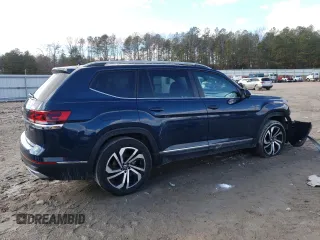 2022 Volkswagen Atlas SEL with VIN 1V2BR2CA7NC551867, listed as a Copart auction lot 88635095 with 45,018 mi miles and Salvage title. Bid and sale history available at DreamBid. Image 3.