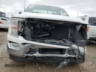 2021 Ford F-150 XL with VIN 1FTMF1EP8MKE68354, listed as a Copart auction lot 84733944 with 97,313 mi miles and Salvage title. Bid and sale history available at DreamBid. Image 5.