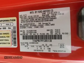 2015 Ford Mustang GT with VIN 1FA6P8CF9F5385130, listed as a Copart auction lot 47873685 with 90,094 mi miles and Salvage Title. Bid and sale history available at carsss.com. Image 15.
