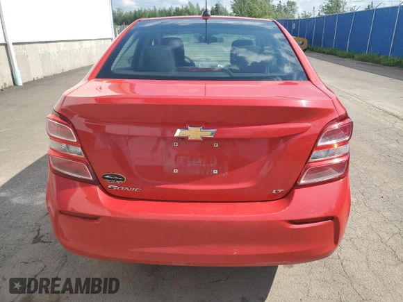 2017 Chevrolet Sonic LT with VIN 1G1JD5SH7H4168966, listed as a Copart auction lot 60683275 with 181,020 mi miles and Salvage title. Bid and sale history available at DreamBid. Image 6.