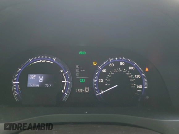 2010 Lexus HS 250h with VIN JTHBB1BA0A2013222, listed as a Copart auction lot 48545035 with 133,462 mi miles and Salvage Title. Bid and sale history available at DreamBid. Image 9.