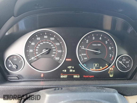 2016 BMW 4 Series 428i xDrive with VIN WBA3T1C58GP822612, listed as a Copart auction lot 87142454 with 85,437 mi miles and Salvage title. Bid and sale history available at DreamBid. Image 9.