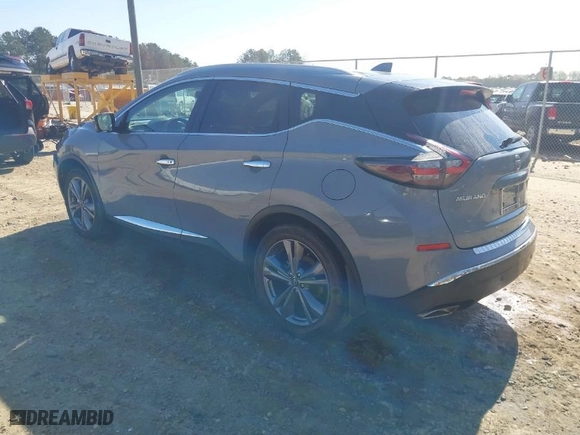 2023 Nissan Murano Platinum with VIN 5N1AZ2DJ9PC105164, listed as a IAAI auction lot 41886985 with 20,764 mi miles. Bid and sale history available at carsss.com. Image 3.
