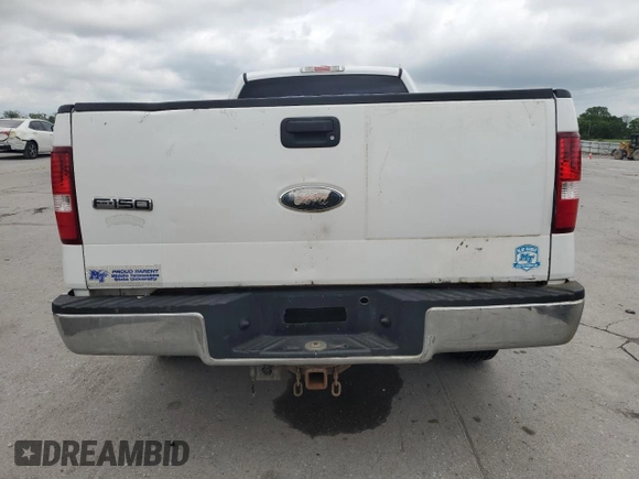 2007 Ford F-150 XL with VIN 1FTRF12W97KC13119, listed as a Copart auction lot 60927195 with 208,316 mi miles and Salvage title. Bid and sale history available at DreamBid. Image 6.