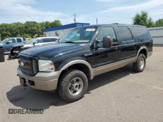 2005 Ford Excursion Eddie Bauer z VIN 1FMSU45P25EA74441, wystawiony jako Copart lot #64577505 z przebiegiem 253 179 mil mil oraz Czysty tytuł • Clean title. Historia ofert i sprzedaży dostępna na DreamBid. Obrazek 1.