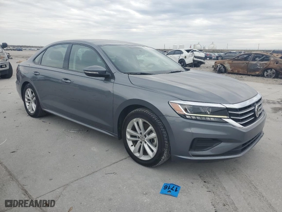 2021 Volkswagen Passat 2.0T S with VIN 1VWAA7A30MC013545, listed as a Copart auction lot 44206705 with 91,688 mi miles and Salvage Title. Bid and sale history available at carsss.com. Image 4.