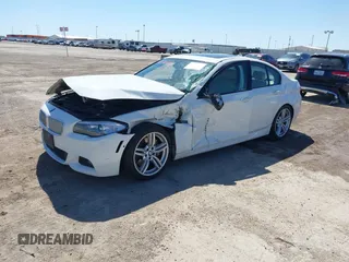 2013 BMW 5 Series 550i with VIN WBAFR9C5XDDX79916, listed as a IAAI auction lot 41776449 with 126,506 mi miles and . Bid and sale history available at carsss.com. Image 2.