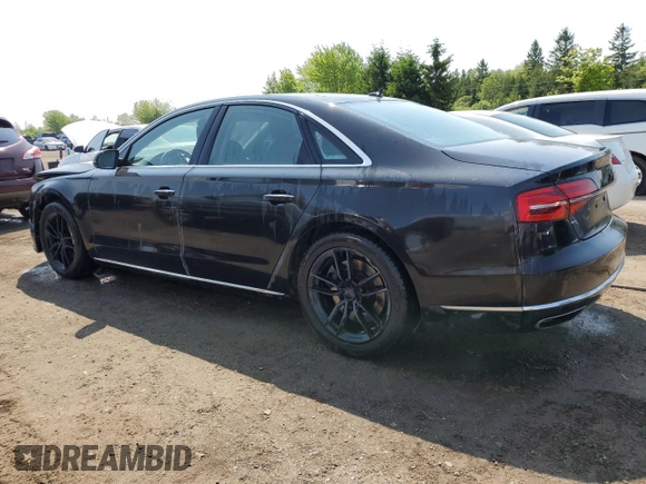 2017 Audi A8 with VIN WAUJ4AFD2HN001445, listed as a Copart auction lot 60271945 with 27,273 mi miles and Salvage title. Bid and sale history available at DreamBid. Image 2.