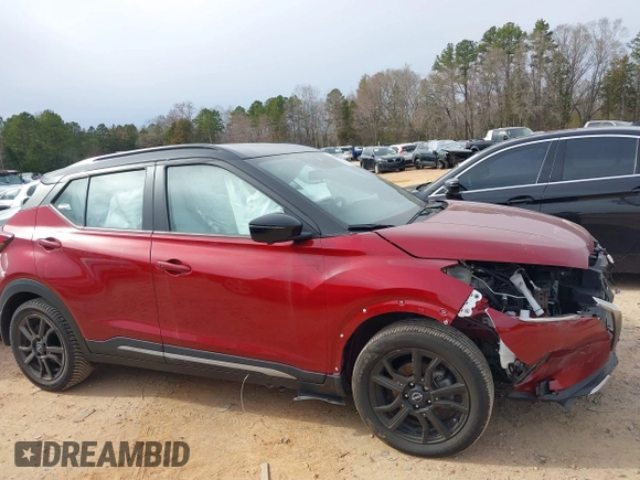 2023 Nissan Kicks SR with VIN 3N1CP5DV8PL543320, listed as a IAAI auction lot 41740691 with 20,112 mi miles and . Bid and sale history available at DreamBid. Image 14.