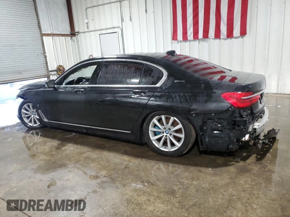 2017 BMW 7 Series 740e xDrive iPerformance with VIN WBA7J2C32HG497792, listed as a Copart auction lot 75566654 with 0 mi miles and Clean Title. Bid and sale history available at carsss.com. Image 2.