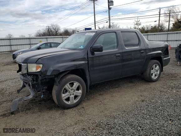 2010 Honda Ridgeline RTL with VIN 5FPYK1F57AB010749, listed as a Copart auction lot 45884225 with 165,016 mi miles and Salvage Title. Bid and sale history available at carsss.com. Image 1.