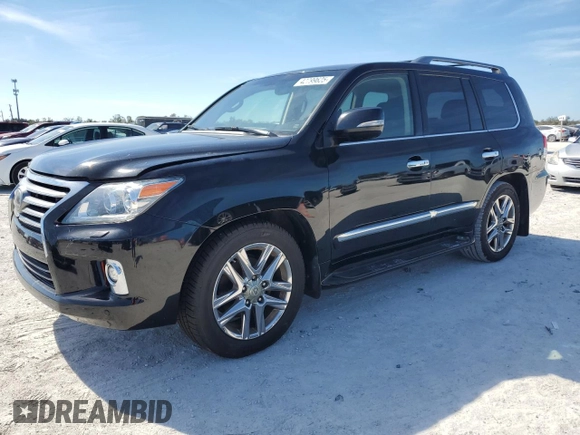 2015 Lexus LX 570 with VIN JTJHY7AX7F4165803, listed as a Copart auction lot 42799625 with 157,666 mi miles and Salvage Title. Bid and sale history available at DreamBid. Image 1.