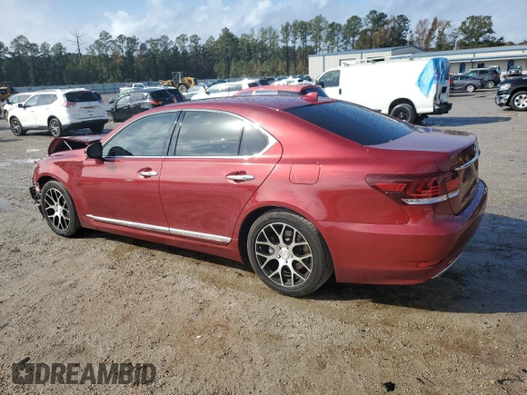 2015 Lexus LS 460 with VIN JTHBL5EF5F5133874, listed as a Copart auction lot 79224074 with 156,212 mi miles and Salvage title. Bid and sale history available at DreamBid. Image 2.