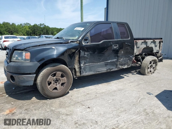 2006 Ford F-150 STX with VIN 1FTRX02WX6KB72599, listed as a Copart auction lot 58015195 with 260,572 mi miles and Salvage title. Bid and sale history available at DreamBid. Image 1.
