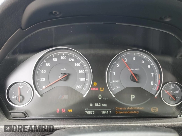 2017 BMW M4 with VIN WBS3U9C58HP970803, listed as a Copart auction lot 60145424 with 70,873 mi miles and Salvage Title. Bid and sale history available at carsss.com. Image 9.