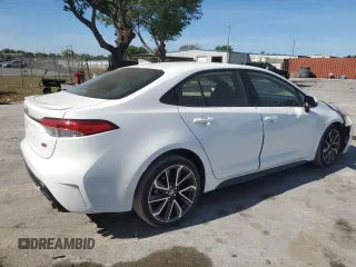 2022 Toyota Corolla SE with VIN JTDS4MCE3NJ087079, listed as a Copart auction lot 50631295 with 35,417 mi miles and Salvage Title. Bid and sale history available at carsss.com. Image 3.