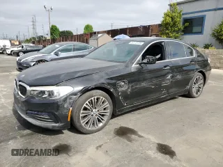 2018 BMW 5 Series 530e with VIN WBAJA9C5XJB251494, listed as a Copart auction lot 58173735 with 81,302 mi miles and Salvage title. Bid and sale history available at DreamBid. Image 1.