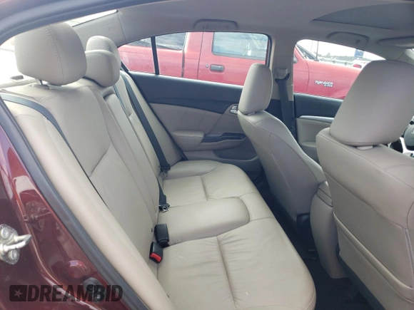 2015 Honda Civic Sedan EX-L with VIN 19XFB2F90FE034994, listed as a Copart auction lot 45046705 with 6,721 mi miles and Salvage Title. Bid and sale history available at carsss.com. Image 10.