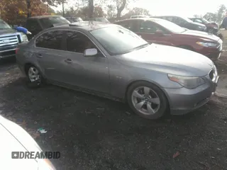 2005 BMW 5 Series 525i with VIN WBANA535X5B860052, listed as a IAAI auction lot 40972722 with 1 mi miles. Bid and sale history available at carsss.com. Image 1.