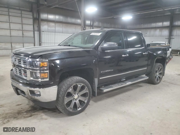 2015 Chevrolet Silverado 1500 LTZ with VIN 3GCUKSEJ2FG226246, listed as a Copart auction lot 82253324 with 88,941 mi miles and Salvage Title. Bid and sale history available at carsss.com. Image 1.