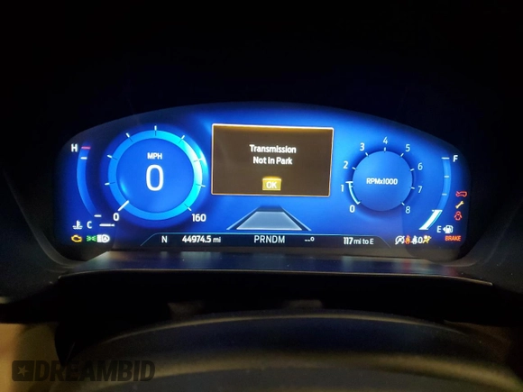 2020 Ford Escape Titanium with VIN 1FMCU9J97LUA00654, listed as a Copart auction lot 83695954 with 44,974 mi miles and Salvage title. Bid and sale history available at DreamBid. Image 9.