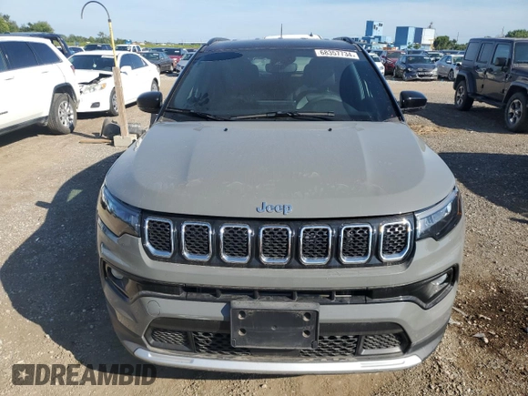 2024 Jeep Compass Limited with VIN 3C4NJDCN8RT576260, listed as a Copart auction lot 68357734 with 49 mi miles and Salvage Title. Bid and sale history available at carsss.com. Image 5.