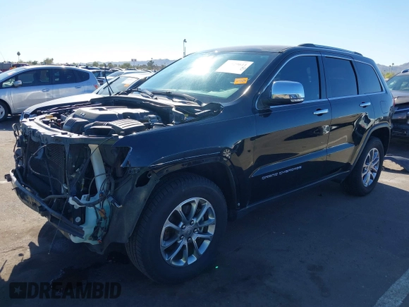 2015 Jeep Grand Cherokee Limited with VIN 1C4RJEBGXFC841522, listed as a IAAI auction lot 41829611 with 123,486 mi miles. Bid and sale history available at carsss.com. Image 18.