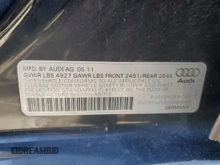 2012 Audi A4 2.0T Premium Plus with VIN WAUFFAFL6CN000654, listed as a Copart auction lot 81969934 with 139,247 mi miles and Salvage Title. Bid and sale history available at carsss.com. Image 12.