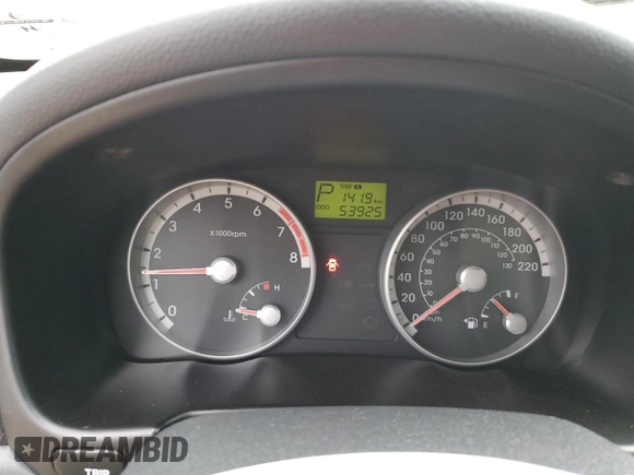 2008 Hyundai Accent Man L with VIN KMHCN35C68U080844, listed as a Copart auction lot 80513974 with 53,925 mi miles and Salvage Title. Bid and sale history available at carsss.com. Image 9.