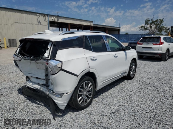 2022 GMC Terrain Denali with VIN 3GKALXEV0NL296872, listed as a Copart auction lot 55835885 with 24,015 mi miles and Salvage title. Bid and sale history available at DreamBid. Image 3.