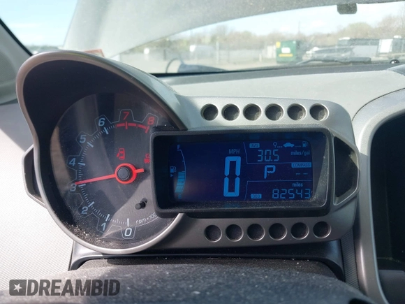 2016 Chevrolet Sonic LT with VIN 1G1JC6SH1G4168081, listed as a IAAI auction lot 41902514 with 82,543 mi miles. Bid and sale history available at carsss.com. Image 7.