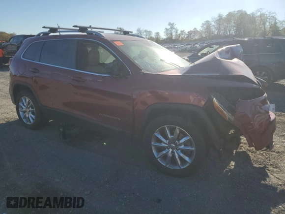 2016 Jeep Cherokee Limited z VIN 1C4PJMDS6GW169879, wystawiony jako Copart lot #76612964 z przebiegiem Nie podano mil oraz Szkoda całkowita • Salvage title. Historia ofert i sprzedaży dostępna na DreamBid. Obrazek 4.