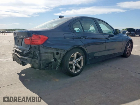 2015 BMW 3 Series 320i with VIN WBA3B1C58FK140327, listed as a Copart auction lot 57999675 with 124,437 mi miles and Salvage title. Bid and sale history available at DreamBid. Image 3.