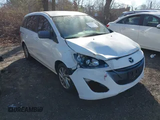 2012 Mazda 5 Sport with VIN JM1CW2BL5C0105796, listed as a IAAI auction lot 41656048 with 220,022 mi miles. Bid and sale history available at carsss.com. Image 1.