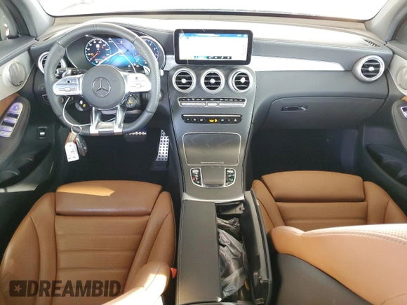 2021 Mercedes-Benz GLC with VIN W1N0G6EB9MF991834, listed as a Copart auction lot 76403474 with 22,676 mi miles and Salvage Title. Bid and sale history available at carsss.com. Image 8.
