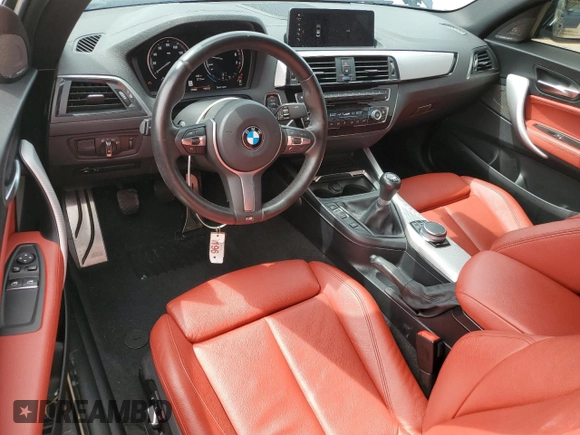 2021 BMW 2 Series M240i with VIN WBA2J5C09M7H38505, listed as a Copart auction lot 72758454 with 23,360 mi miles and Salvage Title. Bid and sale history available at carsss.com. Image 8.