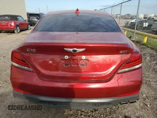 2019 Genesis G70 Advanced with VIN KMTG64LAXKU019564, listed as a Copart auction lot 84344554 with 63,773 mi miles and Salvage Title. Bid and sale history available at DreamBid. Image 6.