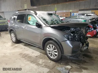 2018 Nissan Rogue SV with VIN KNMAT2MV9JP513365, listed as a Copart auction lot 46050425 with 0 mi miles and Salvage Title. Bid and sale history available at carsss.com. Image 4.