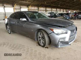2018 Infiniti Q50 Luxe z VIN JN1EV7AR0JM444036, wystawiony jako Copart lot #49555055 z przebiegiem 76 319 mil mil oraz Czysty tytuł • Clean title. Historia ofert i sprzedaży dostępna na DreamBid. Obrazek 4.