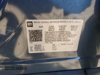 2024 Chevrolet Equinox LT with VIN 3GNAXKEG6RL254191, listed as a Copart auction lot 50173035 with 15,584 mi miles and Salvage Title. Bid and sale history available at DreamBid. Image 14.