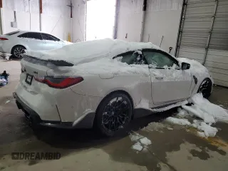 2022 BMW M4 Competition with VIN WBS33AZ07NCJ38064, listed as a Copart auction lot 87812315 with 0 mi miles and Salvage Title. Bid and sale history available at carsss.com. Image 3.