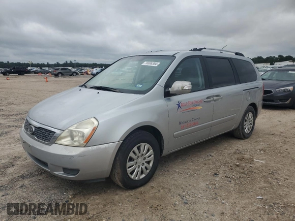 2011 Kia Sedona LX with VIN KNDMG4C71B6366658, listed as a Copart auction lot 70385304 with 356,705 mi miles and Clean Title. Bid and sale history available at carsss.com. Image 1.