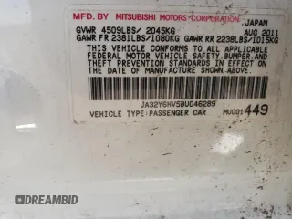 2011 Mitsubishi Lancer with VIN JA32Y6HV5BU046289, listed as a Copart auction lot 82441364 with 142,175 mi miles and Clean Title. Bid and sale history available at DreamBid. Image 12.