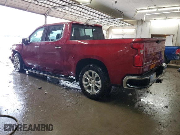 2024 Chevrolet Silverado 1500 LTZ with VIN 1GCUDGED4RZ266348, listed as a Copart auction lot 42705115 with 14,826 mi miles and Salvage Title. Bid and sale history available at DreamBid. Image 2.