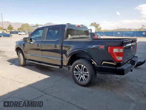 2021 Ford F-150 XL with VIN 1FTFW1E54MFC29139, listed as a Copart auction lot 58567465 with 54,551 mi miles and Salvage title. Bid and sale history available at DreamBid. Image 2.