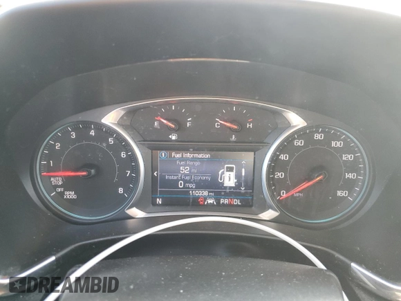 2020 Chevrolet Equinox LT with VIN 2GNAXUEV0L6133629, listed as a Copart auction lot 47398825 with 110,338 mi miles and Salvage Title. Bid and sale history available at DreamBid. Image 9.
