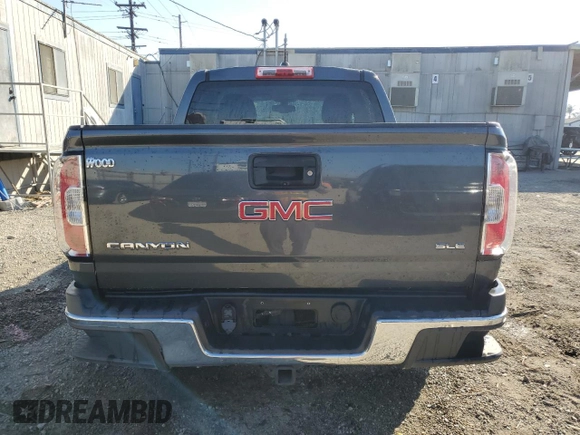 2016 GMC Canyon 2WD SLE with VIN 1GTG5CE30G1301490, listed as a Copart auction lot 81366224 with 109,618 mi miles and Salvage Title. Bid and sale history available at carsss.com. Image 6.