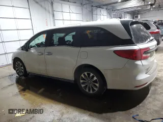 2021 Honda Odyssey EX-L with VIN 5FNRL6H76MB036222, listed as a Copart auction lot 44172475 with 105,388 mi miles and Salvage Title. Bid and sale history available at DreamBid. Image 2.