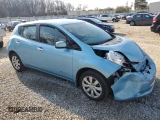 2015 Nissan LEAF SV with VIN 1N4AZ0CP9FC331627, listed as a Copart auction lot 49978385 with 35,196 mi miles and Salvage Title. Bid and sale history available at carsss.com. Image 4.